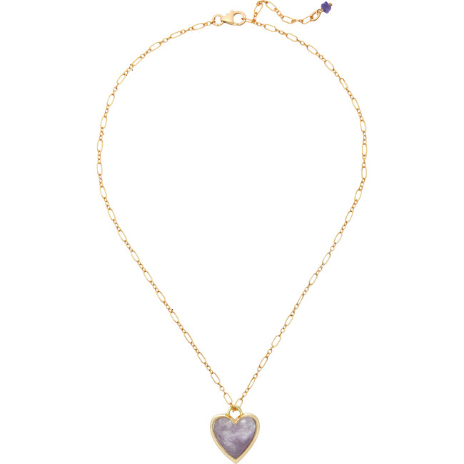 Women's Lovey Necklace, Amethyst