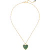 Women's Lovey Necklace, Green Aventurine - Necklaces - 1 - thumbnail