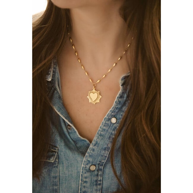 Women's Heart On Fire Necklace - Necklaces - 3