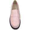 Miss Lydia Block Heel Lug Sole Loafer, Pink - Loafers - 5