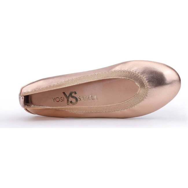 Miss Samara Elastic Top Slip-On Ballet Flats, Rose Gold - Flats - 3