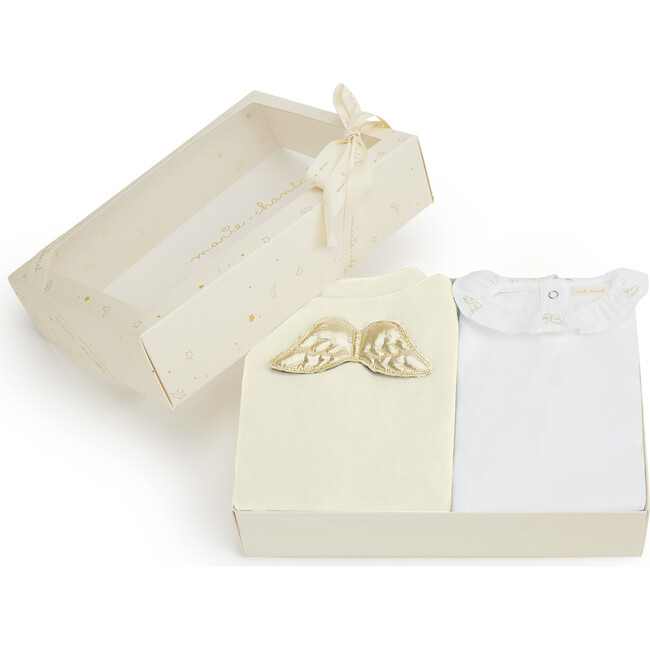 Angel Wing Halo Gift Set in Cream