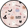Sweet and Spooky Glow-in-the-Dark Halloween Ruffled Long Sleeve Skirted Bamboo Onesie Pink/Multi - Bodysuits - 4