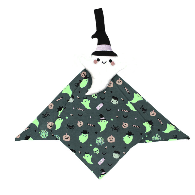 Boo Crew Glow-in-the-Dark Halloween Ghost Baby Lovey Green/Multi - Blankets - 2