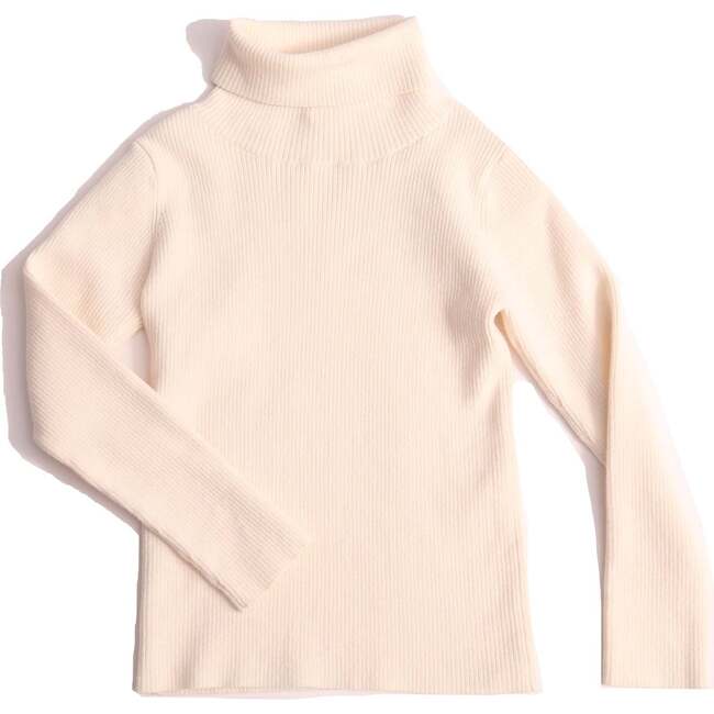 Slim Fit Ribbed Turtleneck, Opal