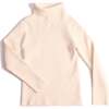 Slim Fit Ribbed Turtleneck, Opal - Shirts - 1 - thumbnail