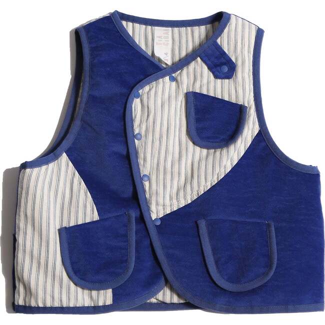 Malok Padded Patchwork Vest, Breton Mix