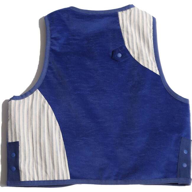 Malok Padded Patchwork Vest, Breton Mix - Vests - 2