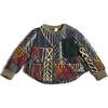 Harlequin Padded Zip Sweatshirt, Rainbow - Sweatshirts - 1 - thumbnail