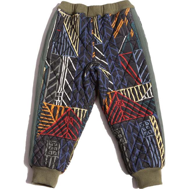 Harlequin Padded Track Pants, Rainbow