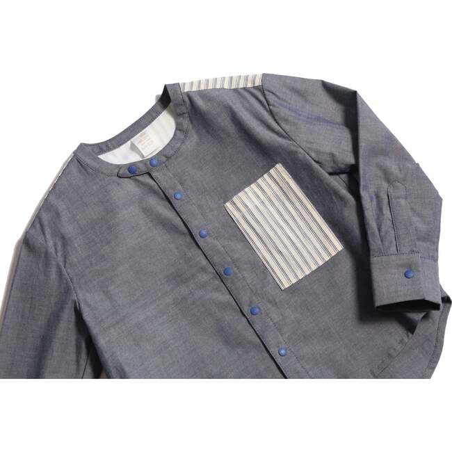 Finn Classic Snap Shirt, Breton - Button Downs - 3