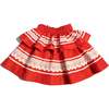 Brittany Smocked Tiered Skirt, Rouge - Skirts - 2