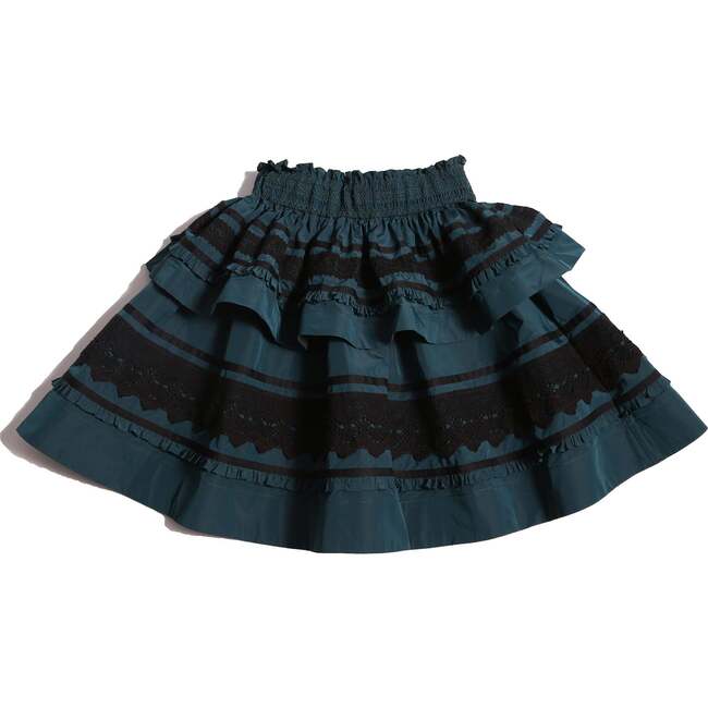 Brittany Smocked Tiered Skirt, Celtic