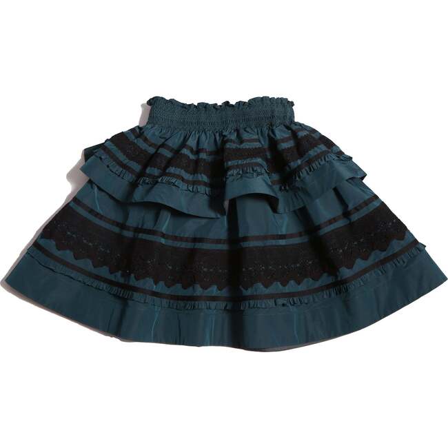 Brittany Smocked Tiered Skirt, Celtic - Skirts - 2