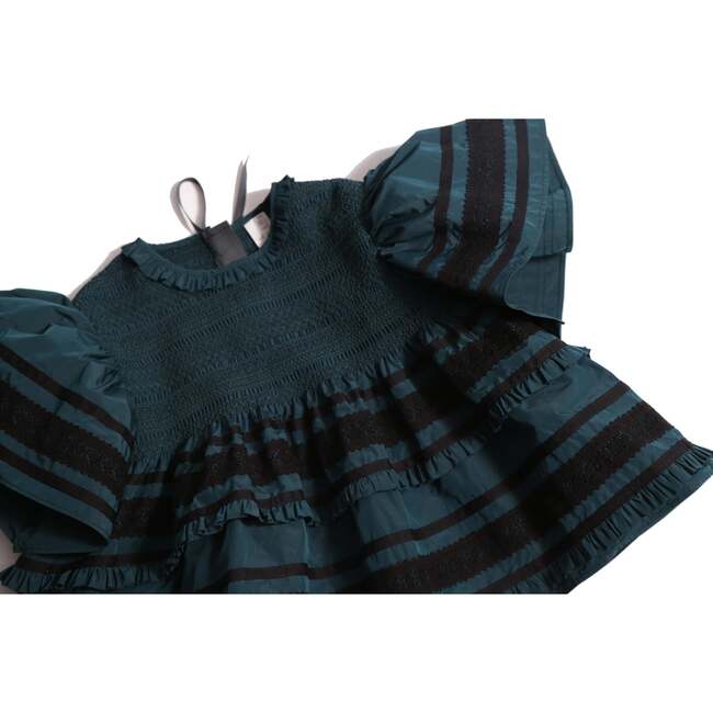 Brittany Smocked Tiered Blouse, Celtic - Blouses - 3