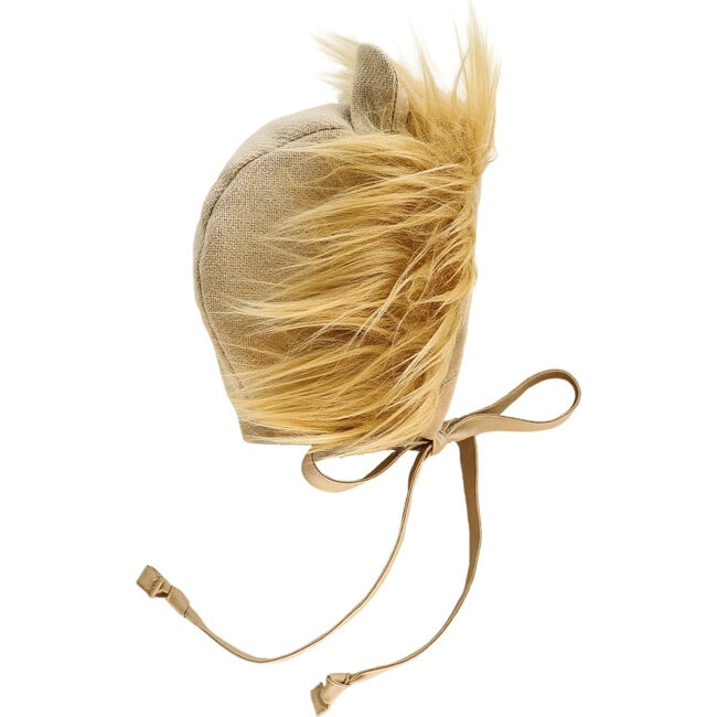 Mighty Lion Wool Bonnet, Tan