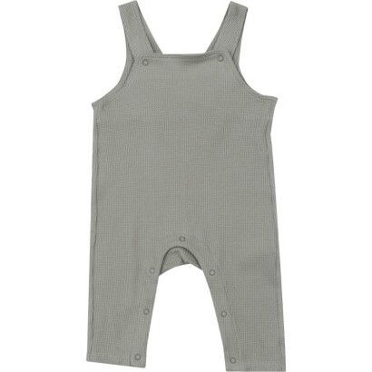 Waffle Dried Sage Overalls, Green