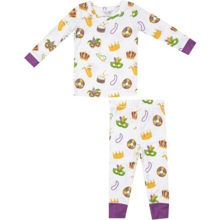 Mardi Gras L/S Loungewear Set, Purple