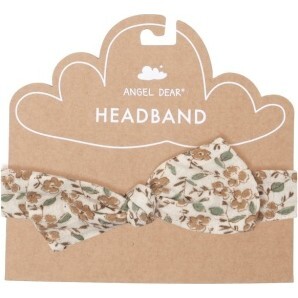 Bitty Brown Floral Headband, Brown