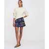 The Women's Tatiana Print Mid-Rise Mini Wrap Skirt, Navy Equestrian Toile - Skirts - 2