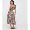 The Women's Ellie Ribbon Tie Strap A-Line Nap Dress, Sage Pinecone - Dresses - 3