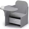 MySize Chair Desk, Grey - Desks - 1 - thumbnail