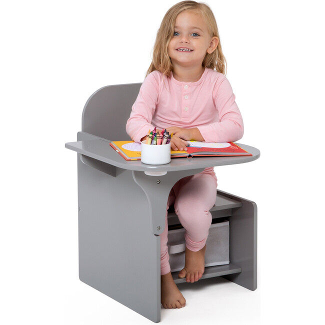 MySize Chair Desk, Grey - Desks - 3