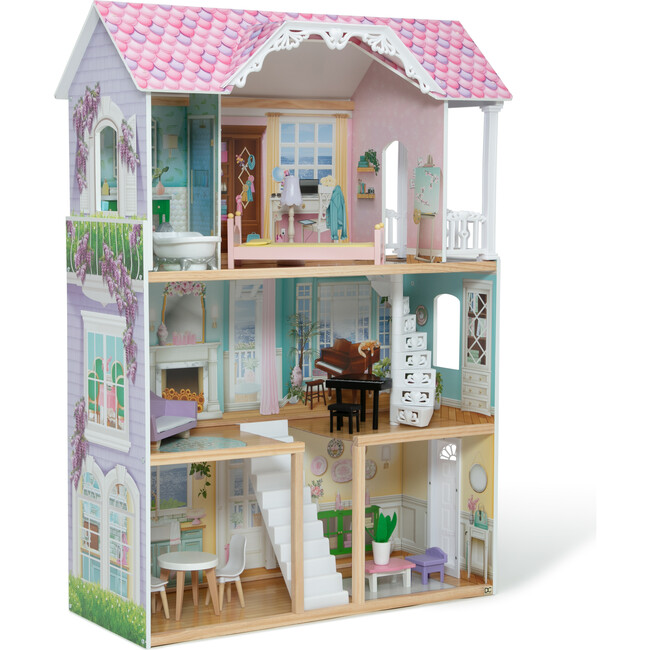 MySize 3-Story Dollhouse with 12 Accessories – Fits 12" Dolls - Dollhouses - 1