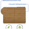 Forever 6 Drawer Dresser, Naturals Collection Light Brown - Dressers - 4