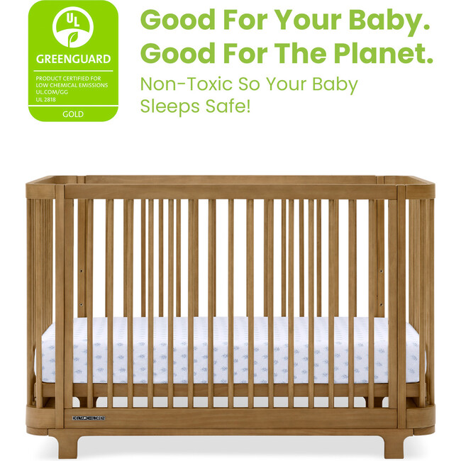 Nest 4-in-1 Convertible Crib, Acorn - Cribs - 3