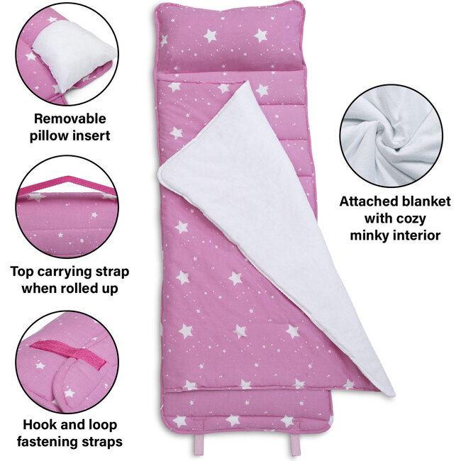 Nap Mat with Pillow, Pink - Sleepbags - 3