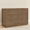 Forever 6 Drawer Dresser, Naturals Collection Brown - Dressers - 2