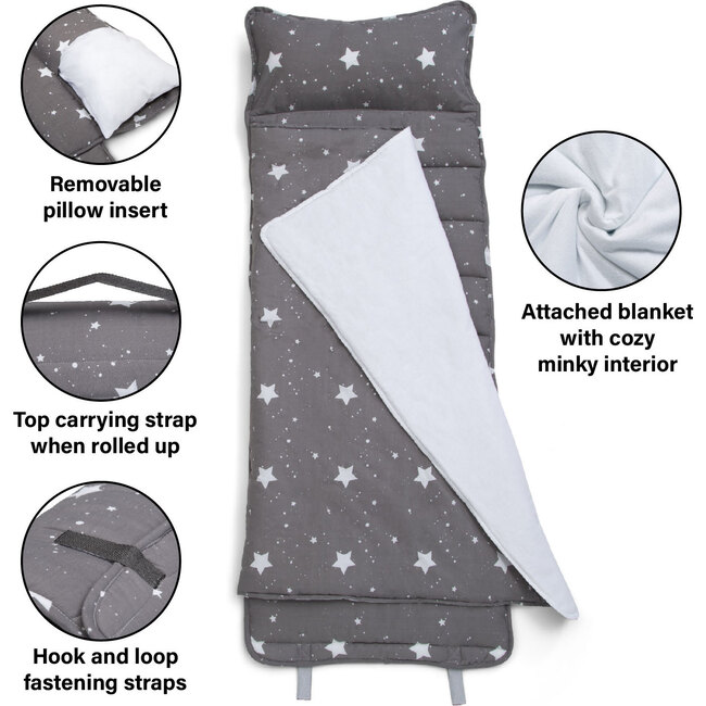 Nap Mat with Pillow, Grey - Sleepbags - 3