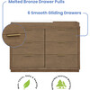 Forever 6 Drawer Dresser, Naturals Collection Brown - Dressers - 4