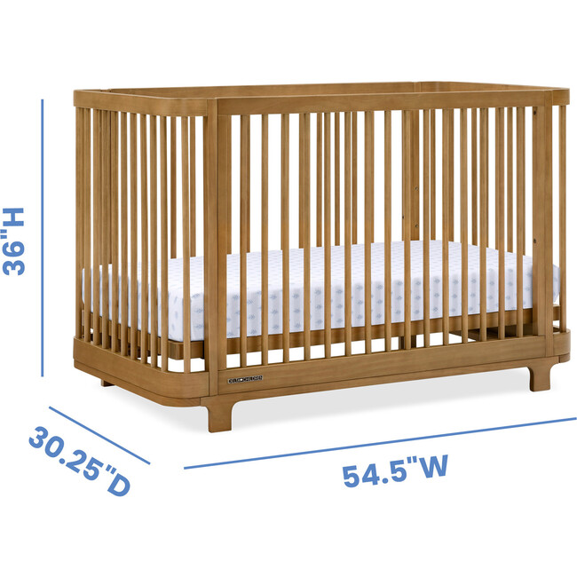 Nest 4-in-1 Convertible Crib, Acorn - Cribs - 5