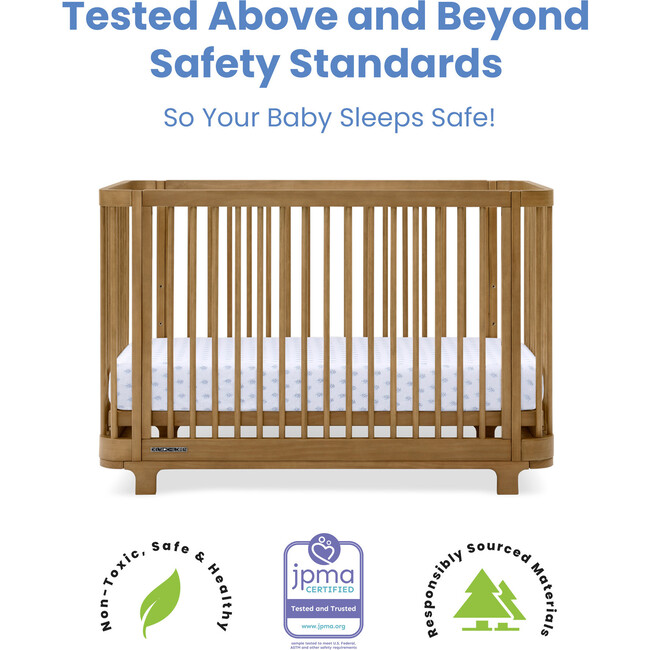 Nest 4-in-1 Convertible Crib, Acorn - Cribs - 7