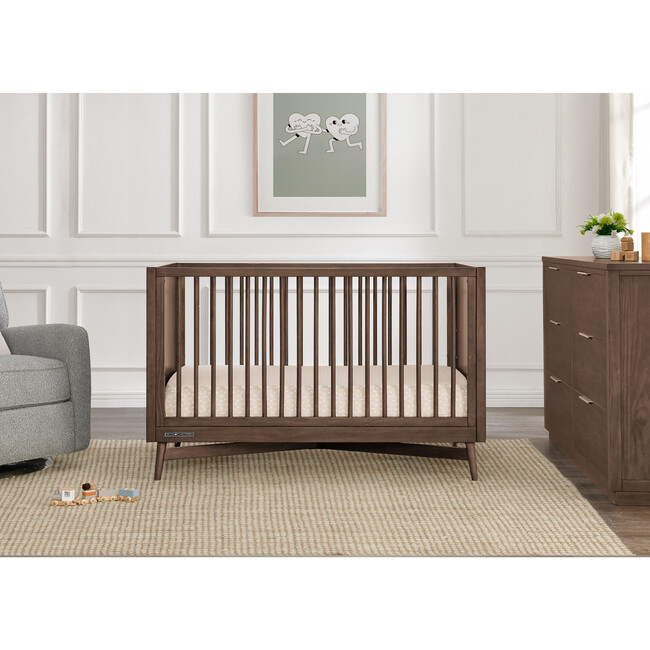 Dylan 4-in-1 Convertible Crib, Dark Brown - Cribs - 2