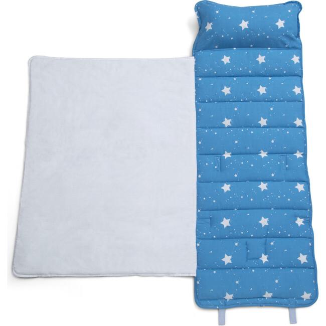 Nap Mat with Pillow and Blanket, Blue - Sleepbags - 7