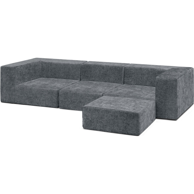 Cozee 4-Piece Sectional Sofa Set, Grey