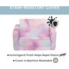 Cozee Flip-Out Chair 2-in-1 Convertible Chair to Lounger for Kids, Tye Dye - Kids Seating - 5