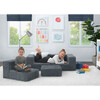 Cozee 4-Piece Sectional Sofa Set, Grey - Kids Seating - 9