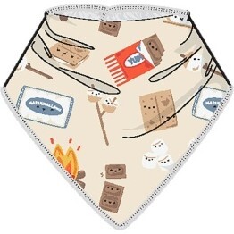 Smores Bandana Bib, Beige