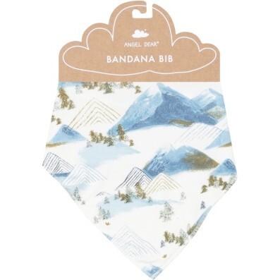 Moutains Bandana Bib, Blue