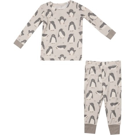 Penguin Pals Loungewear Set, Beige