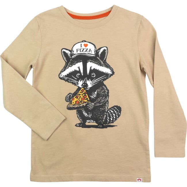 Trash Panda Graphic Crew Neck Long Sleeve T-Shirts, Fog