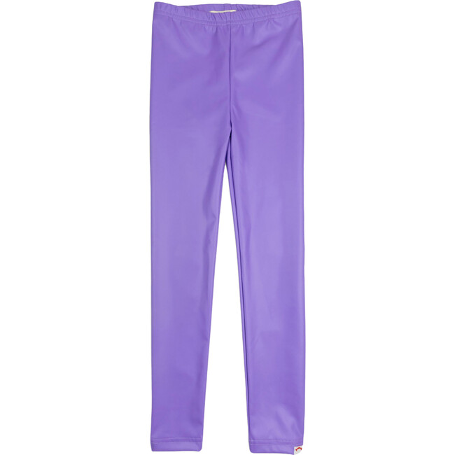 Matte Finish Stretchy Leggings, Lavender