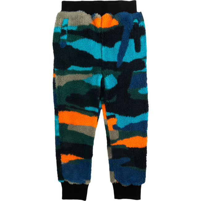 Highland Camo Thick Waistband Ankle Cuff Sweatpants, Autumn Sunset