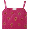 Maanik Silk Block Print Sharara Set & Scalloped Dupatta 2-Piece Set, Pink - Dresses - 3