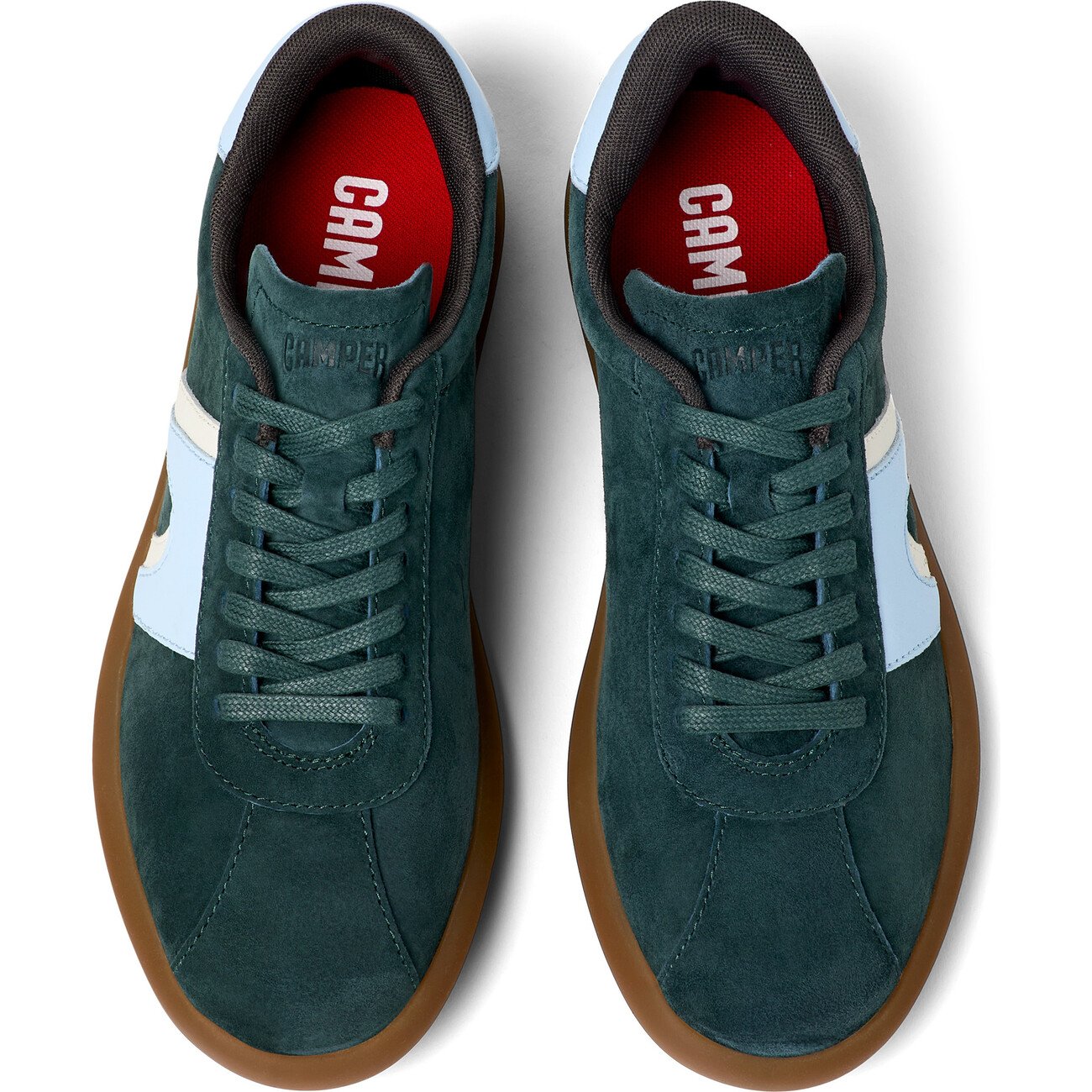 スニーカー CAMPER Woman Sneakers Green K201775-003 PELOTAS SOLLER 0 Women's Pelotas Soller Nubuck Leather Sneakers, Green