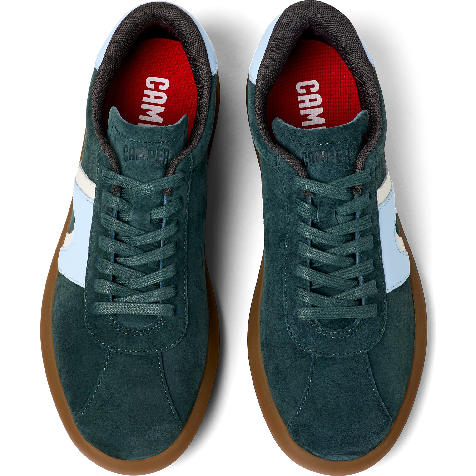 スニーカー CAMPER Woman Sneakers Green K201775-003 PELOTAS SOLLER 0 Women's Pelotas Soller Nubuck Leather Sneakers, Green
